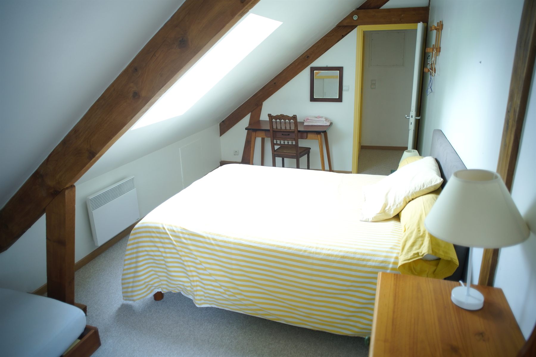 Chambre 3 des Grands Aulnes avec lit double et lit simple